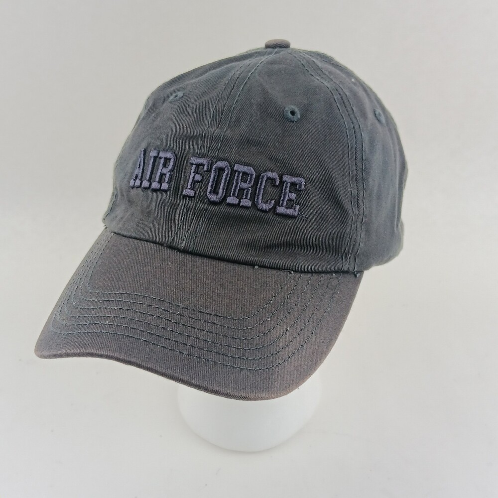 Embroidered Logo Air Force Adjustable Strap Baseball Cap - 100% Cotton